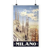 4593193216443589720_2048-1.jpeg Milano (Milan), Italy – ENIT Italian National Tourist Board (c. 1920) – Vintage Travel Poster Print