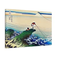 4607046342609639266_2048.jpeg Kajikazawa in Kai Province - Katsushika Hokusai (c. 1830) - Japanese Woodblock Canvas Print