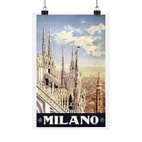 4681790423660647018_2048-1.jpeg Milano (Milan), Italy – ENIT Italian National Tourist Board (c. 1920) – Vintage Travel Poster Print