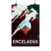 4769335194785623226_2048.jpeg Visit Beautiful Southern Enceladus - NASA Travel Ad (2016) - Space Age Poster Print