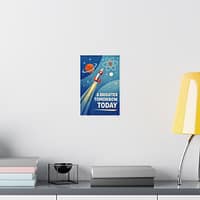 4927094768233420673_2048.jpeg A Brighter Tomorrow, Today – LUNE Original – Atomic Age Poster Print