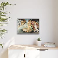 5069568809857610379_2048.jpeg The Birth of Venus – Sandro Botticelli (c. 1485-1486) – Renaissance Framed Canvas Print