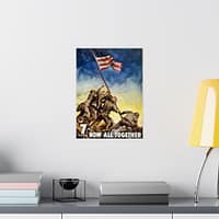 5185267809005627724_2048.jpeg 7th War Loan - Now, All Together - C.C. Beall (1945) - Patriotic WWII Poster Print