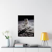 5316269337193869821_2048.jpeg Buzz Aldrin on the Moon - NASA Apollo 11 Mission Photograph (1969) - Space Age Poster Print