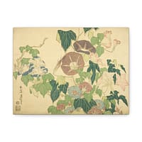 5320250258024358296_2048.jpeg Morning Glories and Tree Frog - Katsushika Hokusai (c. 1833-34) - Japanese Woodblock Canvas Print