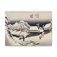 5387438775594318620_2048.jpeg Evening Snow at Kanbara – Utagawa Hiroshige (1833) – Japanese Woodblock Canvas Print