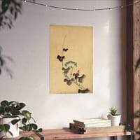 540687124739045475_2048.jpeg Blue Blossom of Morning Glory on Vine - Katsushika Hokusai (1830) - Japanese Woodblock Poster Print
