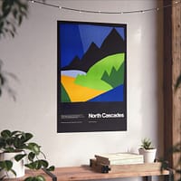 5486161599285568773_2048.jpeg North Cascades – National Park Service (1972) – Vintage Travel Poster Print