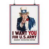 5816452303680294119_2048-1.jpeg I Want You for U.S. Army - James Montgomery Flagg (1917) - Patriotic WWI Poster Print