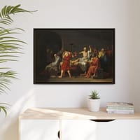5927066292129718967_2048.jpeg The Death of Socrates – Jacques-Louis David (1787) – Classical Framed Canvas Print