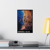 6225924670944392919_2048.jpeg Carina Nebula - NIRCam Compass Image - NASA James Webb Space Telescope - Space Age Poster Print