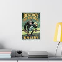 631715248276533250_2048.jpeg Destroy this Mad Brute - Enlist - Harry Ryle Hopps (1917) - Patriotic WWI Poster Print