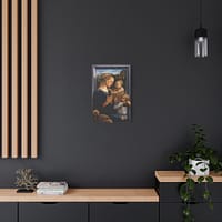 6525037721686817575_2048.jpeg Madonna and Child with Two Angels – Fra Filippo Lippi (c. 1465) – Renaissance Canvas Print
