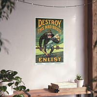 6665397016134737975_2048.jpeg Destroy this Mad Brute - Enlist - Harry Ryle Hopps (1917) - Patriotic WWI Poster Print