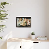 6791262052020713308_2048.jpeg The Birth of Venus – Sandro Botticelli (c. 1485-1486) – Renaissance Framed Canvas Print