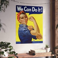 6948629653406281844_2048.jpeg We Can Do It! Rosie the Riveter - J. Howard Miller (1942-1945) - Patriotic WWII Poster Print
