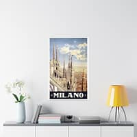 7147229890914229364_2048-1.jpeg Milano (Milan), Italy – ENIT Italian National Tourist Board (c. 1920) – Vintage Travel Poster Print