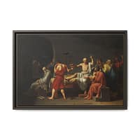 7344340871380242251_2048.jpeg The Death of Socrates – Jacques-Louis David (1787) – Classical Framed Canvas Print