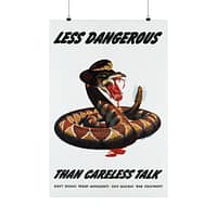 7426157334244218907_2048.jpeg Less Dangerous Than Careless Talk - Albert Dorne (1944) - Patriotic WWII Poster Print