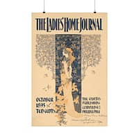 7445858355966344849_2048.jpeg The Ladies' Home Journal for October - William Martin Johnson (1895) - Art Nouveau Poster Print