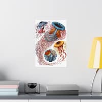 7483155825314550693_2048.jpeg Jellyfish (Discomedusae), Kunstformen der Natur – Ernst Haeckel (1904) – Natural History Poster Print