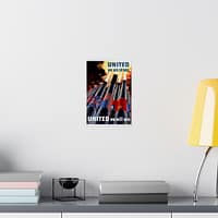 7651280143659704141_2048.jpeg United We Are Strong - United We Will Win - Henry Koerner (1943) - Patriotic WWII Poster Print