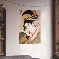 7696548411528855004_2048.jpeg The Courtesan Hanaogi of the Ogiya – Ichirakutei Eisui (c. 1798) – Japanese Woodblock Poster Print