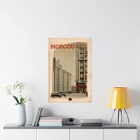 7742147823429897627_2048.jpeg Moscou (Moscow) – Intourist (1936) – Vintage Travel Poster Print