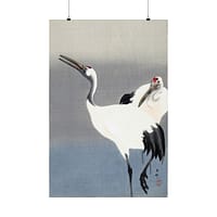 7900875374115542375_2048-1.jpeg Two Cranes – Ohara Koson (c. 1910) – Japanese Woodblock Poster Print