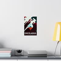 7933093072087307957_2048.jpeg Visit Beautiful Southern Enceladus - NASA Travel Ad (2016) - Space Age Poster Print