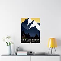 8022304187613729829_2048.jpeg See America: Welcome to Montana – Works Progress Administration (c. 1930s) – Vintage Travel Poster Print