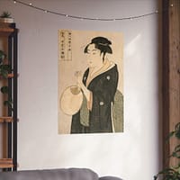 802744094691101106_2048.jpeg Woman Holding a Fan - Kitagawa Utamaro (c. 1793) - Japanese Woodblock Poster Print