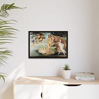 8089533840919718091_2048.jpeg The Birth of Venus – Sandro Botticelli (c. 1485-1486) – Renaissance Framed Canvas Print