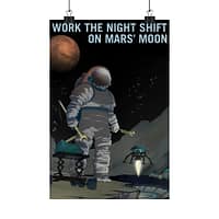 809321436782403980_2048.jpeg Work the Night Shift – NASA Recruitment Ad – Space Age Poster Print