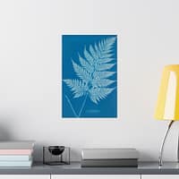 8122597976552116057_2048.jpeg New Zealand Fern Cyanotype – Anna Atkins (c. 1853-54) – Botanical Poster Print