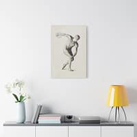 8186475964707883378_2048.jpeg Gipsmodel van Discuswerper - Male Anatomical Study - Jan Veth (c. 1874-1925) - Vintage Art Canvas Print