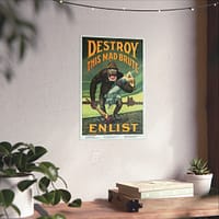 8225516763098229143_2048.jpeg Destroy this Mad Brute - Enlist - Harry Ryle Hopps (1917) - Patriotic WWI Poster Print