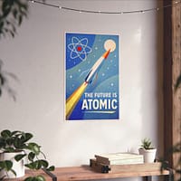 8282847244387333564_2048.jpeg The Future Is Atomic – LUNE Original – Space Age Poster Print