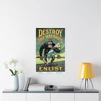 840657002138270205_2048.jpeg Destroy this Mad Brute - Enlist - Harry Ryle Hopps (1917) - Patriotic WWI Poster Print