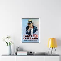 8615180565364324804_2048.jpeg I Want You for U.S. Army (Blue Variant) - James Montgomery Flagg (1917) - Patriotic WWI Poster Print