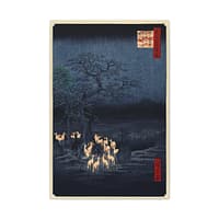 8652832157117236651_2048.jpeg Fox Fires on New Year's Eve at the Garment Nettle Tree at Oji - Utagawa Hiroshige (1857) - Japanese Woodblock Canvas Print