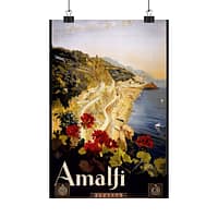 8788910395821466448_2048.jpeg Amalfi Coast, Italy – ENIT Italian National Tourist Board – Vintage Travel Poster Print