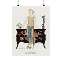 8926521758229429305_2048.jpeg Rosalinde, Robe du soir - George Barbier (1922) - Art Deco Poster Print