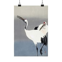 903519491117530003_2048-1.jpeg Two Cranes – Ohara Koson (c. 1910) – Japanese Woodblock Poster Print