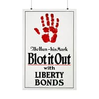 9342046354713890122_2048.jpeg The Hun, his Mark - Blot it Out with Liberty Bonds - James Allen St. John (1918) - Patriotic WWI Poster Print