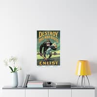 9349740922046738381_2048.jpeg Destroy this Mad Brute - Enlist - Harry Ryle Hopps (1917) - Patriotic WWI Poster Print
