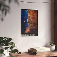 9354991365510090974_2048.jpeg Carina Nebula - NIRCam Compass Image - NASA James Webb Space Telescope - Space Age Poster Print