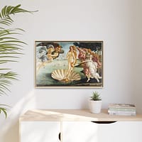 9473286546785753062_2048.jpeg The Birth of Venus – Sandro Botticelli (c. 1485-1486) – Renaissance Framed Canvas Print