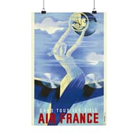 9492885836335732806_2048.jpeg Dans tous les ciels, Air France – Roger de Valerio (c. 1930s) – Vintage Travel Poster Print