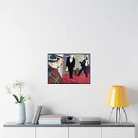9735575004073974622_2048.jpeg Man and Woman and Two Waiters - Johann Georg van Caspel (1900) - Art Nouveau Poster Print